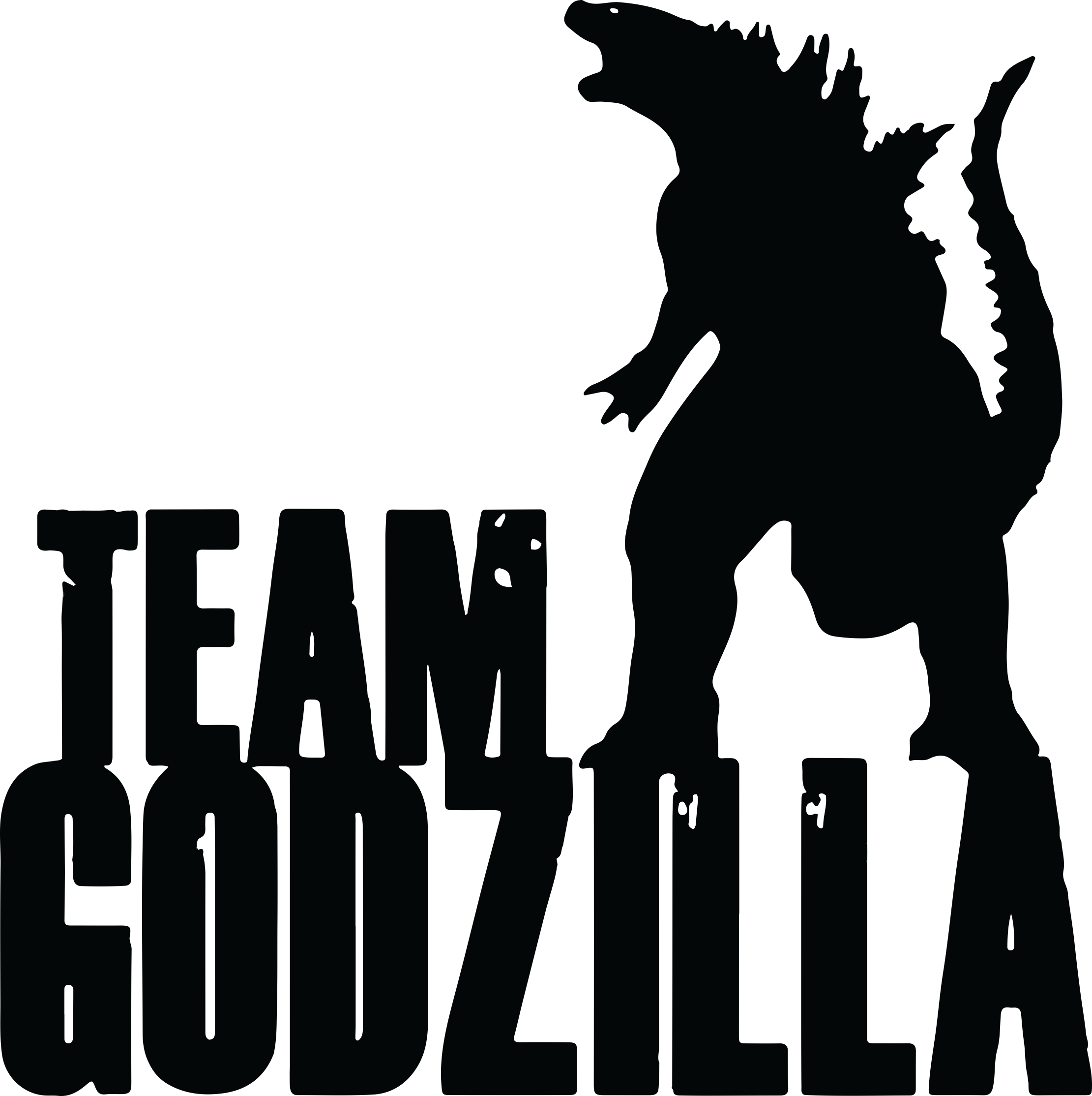 Godzilla 11 Sticker Outline Svg File Free Vectors